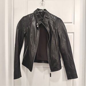 Rudsak Classic Black Genuine Leather Moto Jacket XS